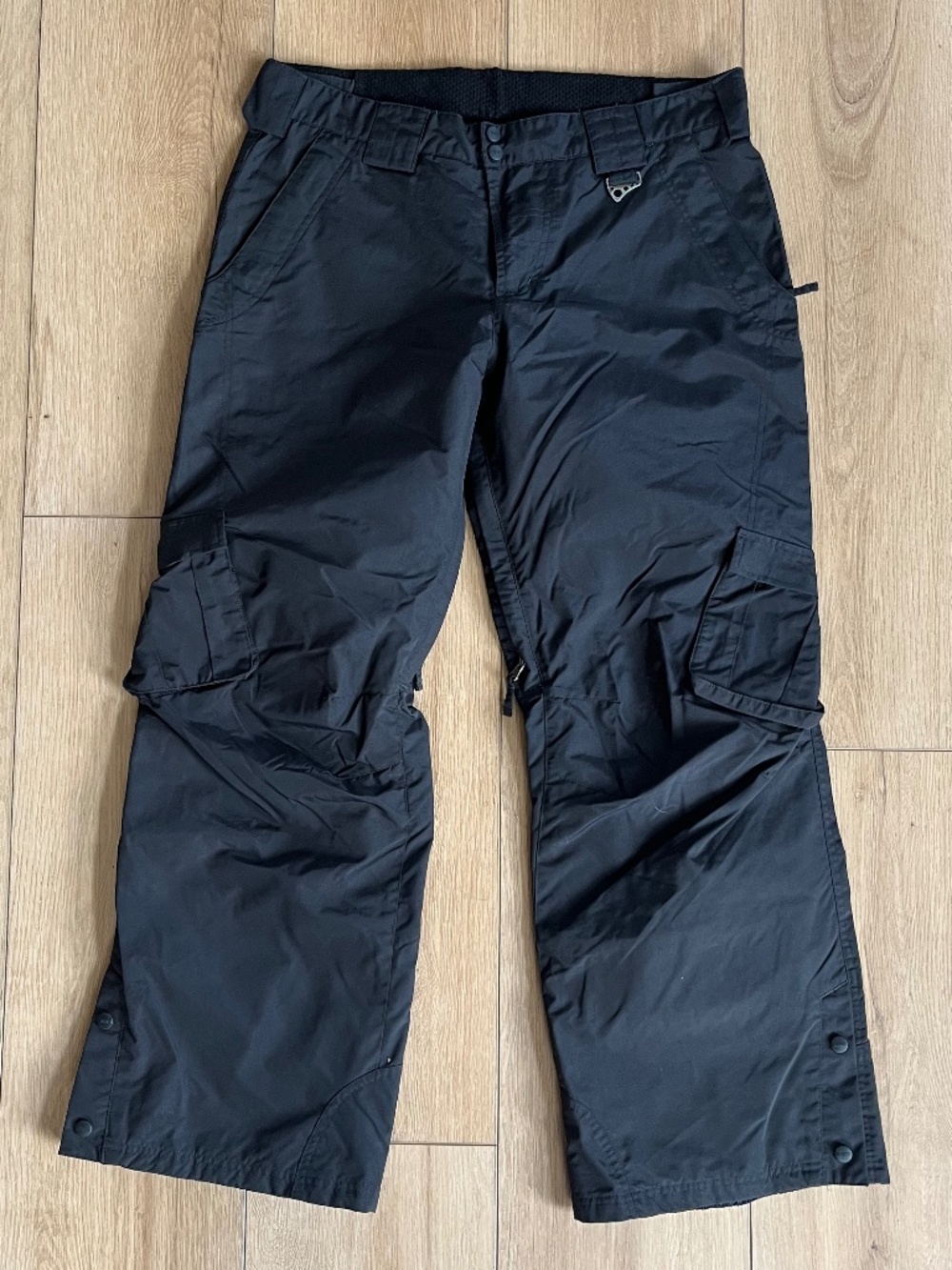 Sims Black Cargo Ventilted Adjustable Winter Ski Snowboarding Pants Size L